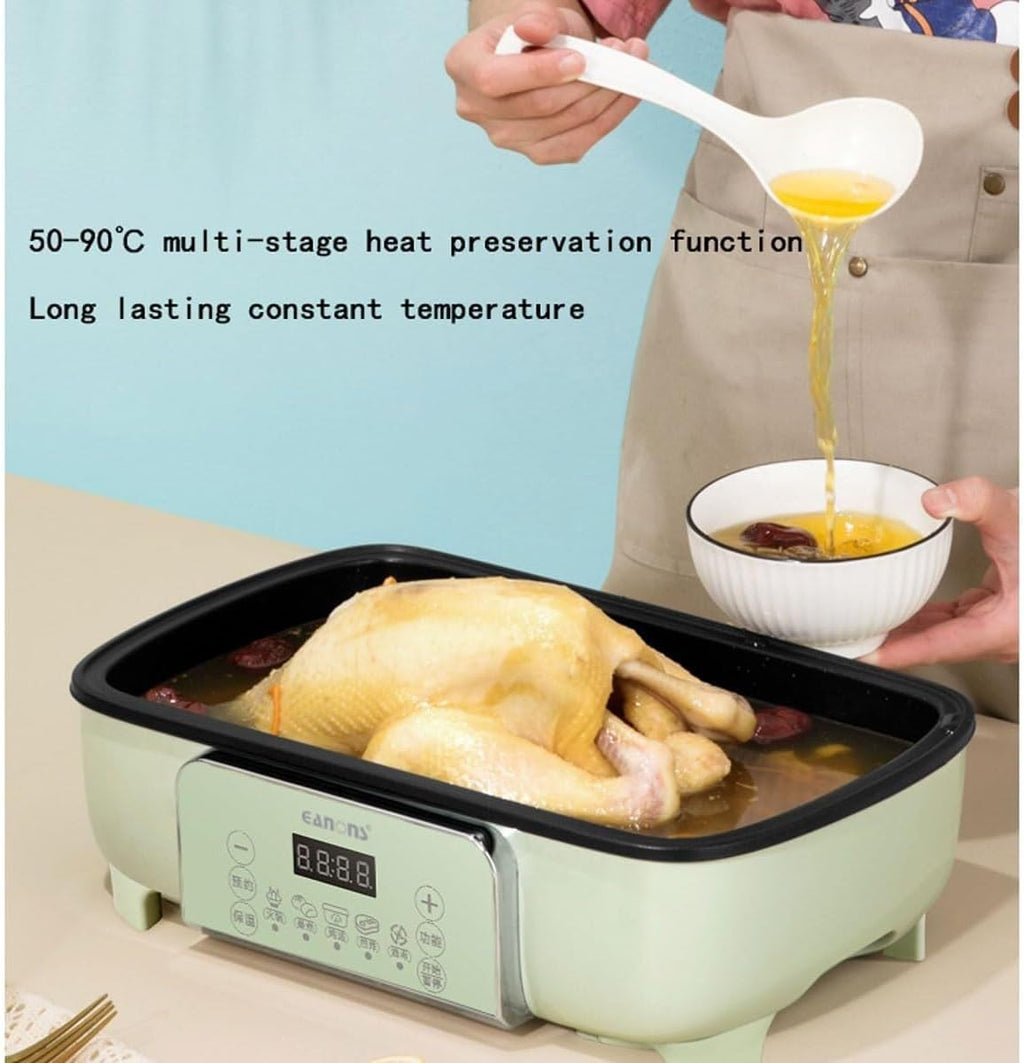 26L Food Steamer with 2-Tier Touch Display, 12-Hour Timer, 6 Cooking Modes, Removable Pot - Ideal for Meat, Dumplings, Vegetables - Healthy Meal Prep
