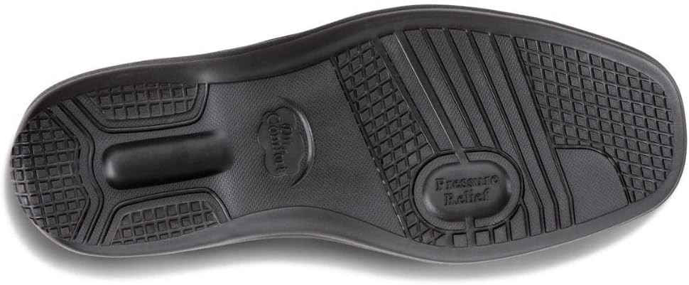 Dr. Comfort Frank Diabetic Shoes for Men - Leather Dress Shoes with Stitch - Therapeutic Formal Shoes