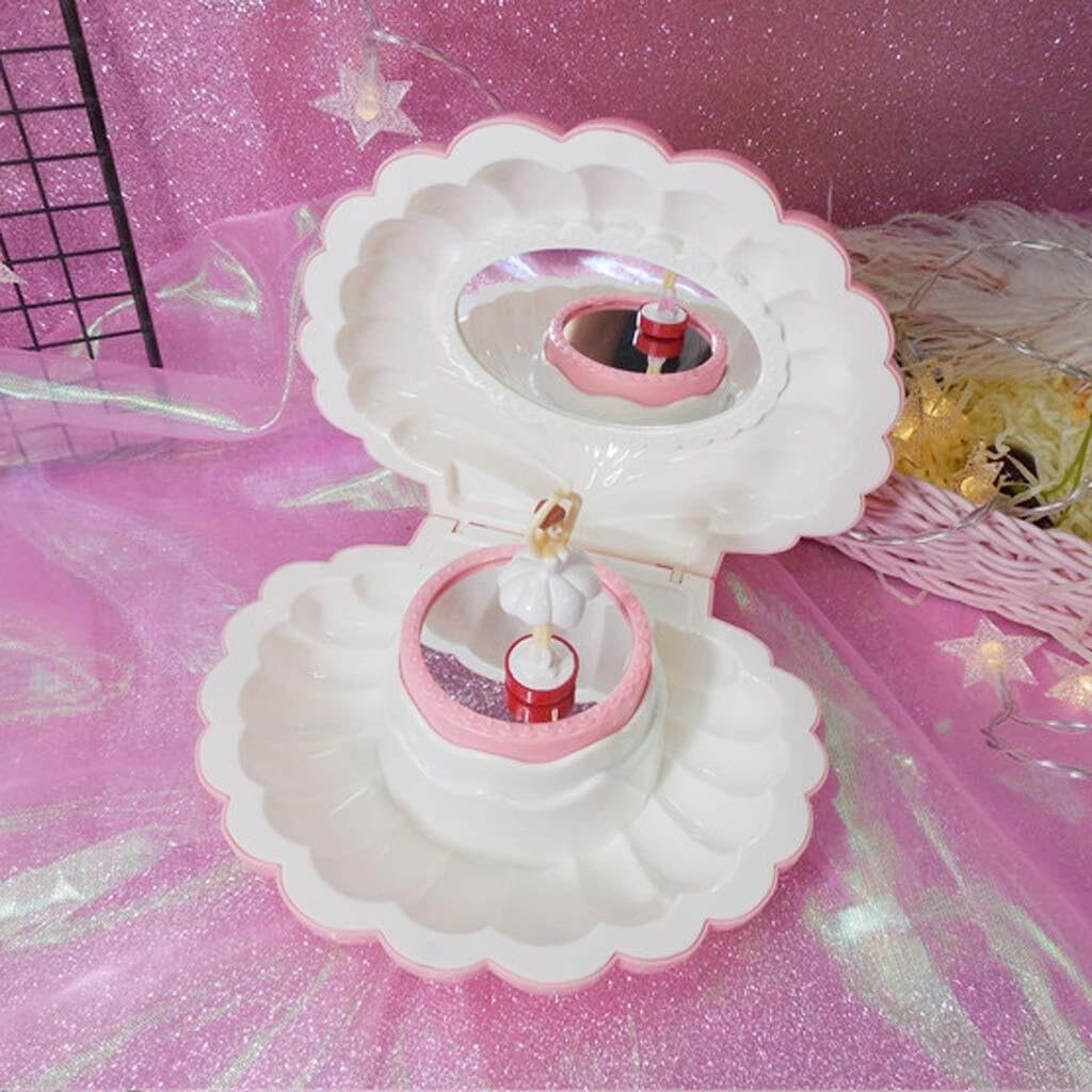 Music Box Music Box Girl Spinning Dancing Princess Shell Girl Birthday Gift Jewelry Box