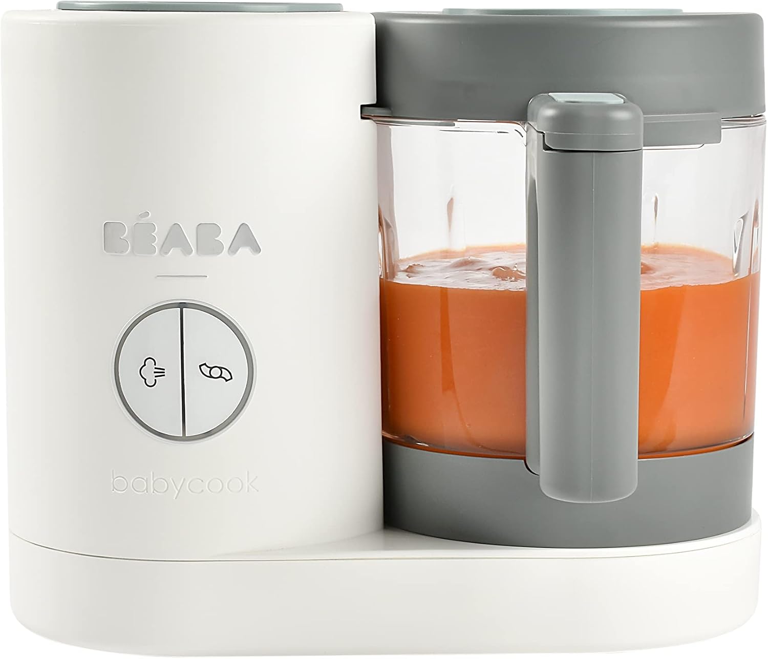BEABA Babycook NEO Baby Food Maker, Borosilicate Glass & Stainless Steel, 42 oz. Capacity for Multi-Stage Use, Inventor & Global Leader of Baby Food Processors, Trusted for over 35 years, Cloud