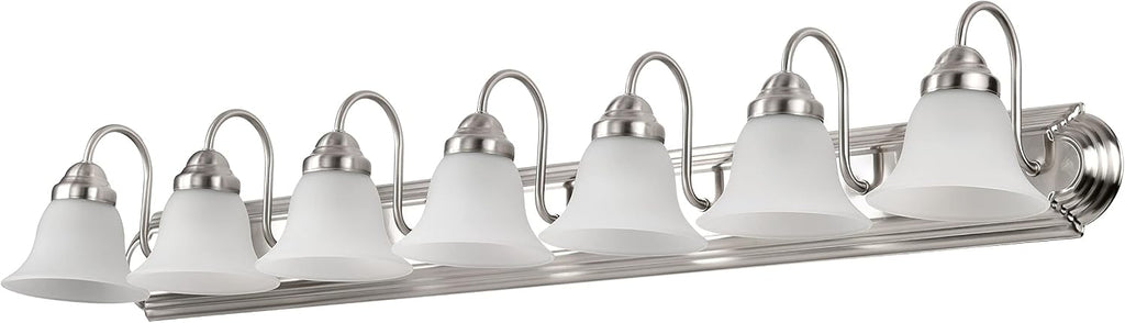 Nuvo Lighting 60/3283 Traditional Seven Light Vanity from Ballerina Collection in Pwt, Nckl, B/S, Slvr. Finish