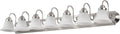 Nuvo Lighting 60/3283 Traditional Seven Light Vanity from Ballerina Collection in Pwt, Nckl, B/S, Slvr. Finish