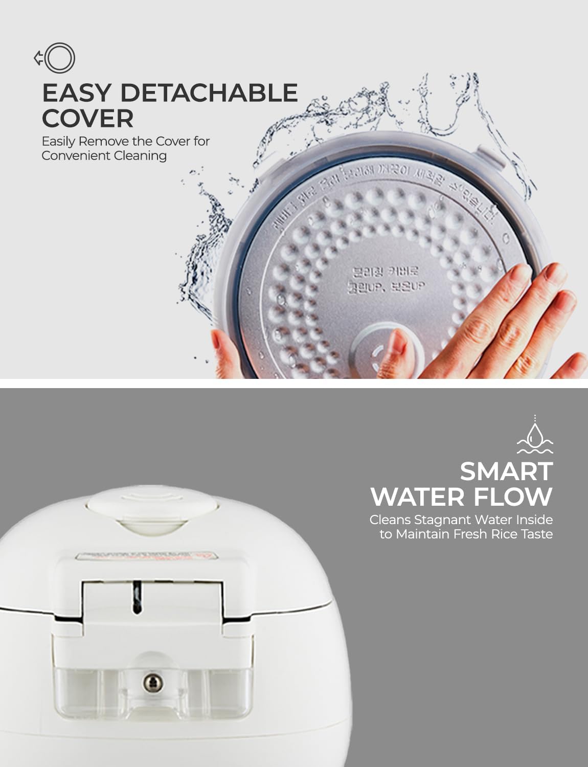CUCKOO Micom Rice Cooker 6 Cup Uncooked / 12 Cup Cooked, Korean Fuzzy Logic Rice Cooker with Delay Timer & Keep Warm Setting, Versatile Food Steamer with Non-Stick Inner Pot, Silver (CR-0632F)
