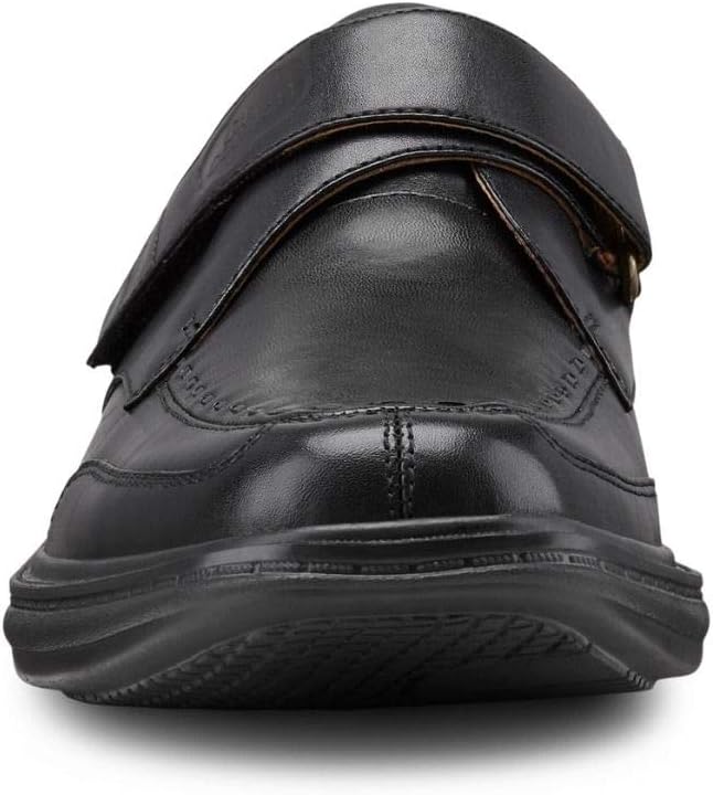 Dr. Comfort Frank Diabetic Shoes for Men - Leather Dress Shoes with Stitch - Therapeutic Formal Shoes