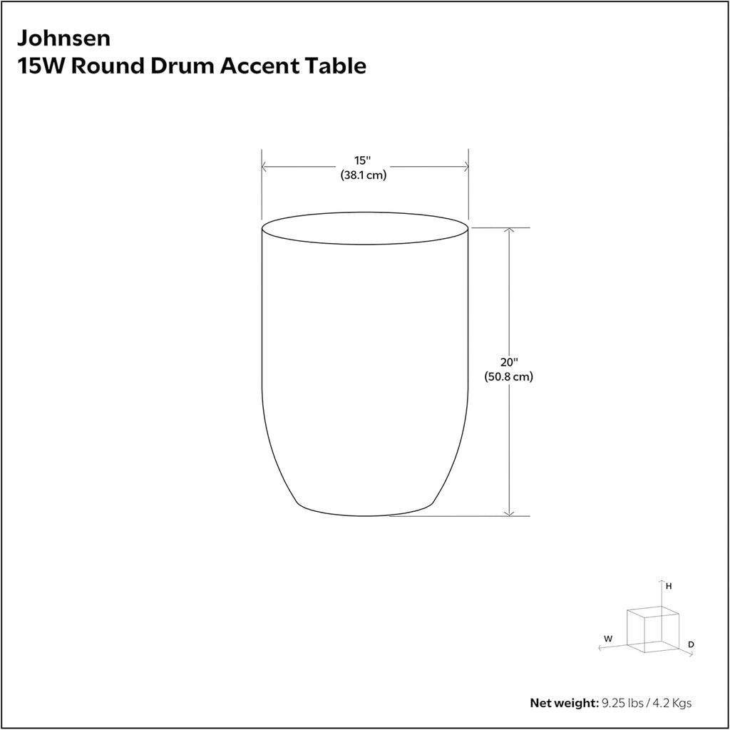 SIMPLIHOME Johnsen Tribal Accent Table – 15 inch Wide Round Metal Drum Table in Burnished Gold, Boho Modern Side Table for Living Room with Embossed Tribal Pattern, Assembled