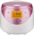CUCKOO Micom Rice Cooker 6 Cup Uncooked / 12 Cup Cooked, Korean Fuzzy Logic Rice Cooker with Delay Timer & Keep Warm Setting, Versatile Food Steamer with Non-Stick Inner Pot, Pink (CR-0631F)