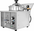 Electric Countertop Pressure Fryer - Stainless Steel High Pressure Fried Chicken Machine for Commercial Use - Deep Fryer Kitchen Frying Appliance
