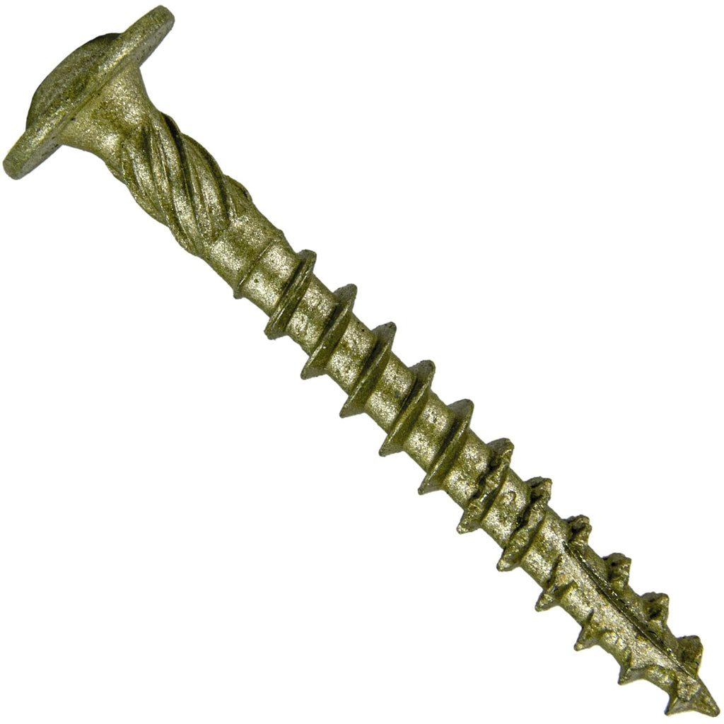 Jake Sales #14 x 2 Construction Lag Screw - Torx/Star Drive Heavy Duty Structural Lag Screw - Exterior Coated - ACQ Compatible - Modified Truss Washer Head. (10 x 100 Count CASE -1,000 Screws)