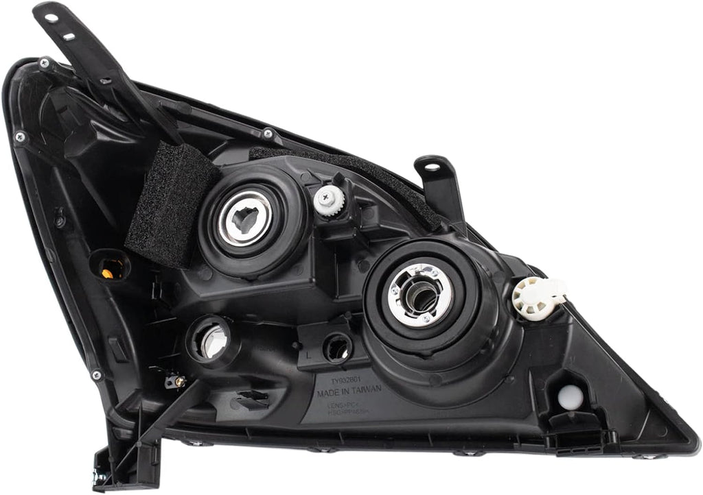 TRQ Driver and Passenger Side Headlight Assembly Set Compatible with 05-09 Lexus GX470 Sport Package Halogen Only
