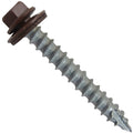 #14 Metal Roofing Screws: (500) Screws x 2' Brown Hex Head Sheet Metal Roof Screw. Self Starting/Tapping Metal to woodsheet Metal siding Screws with EPDM Washer. for Corrugated Roofing
