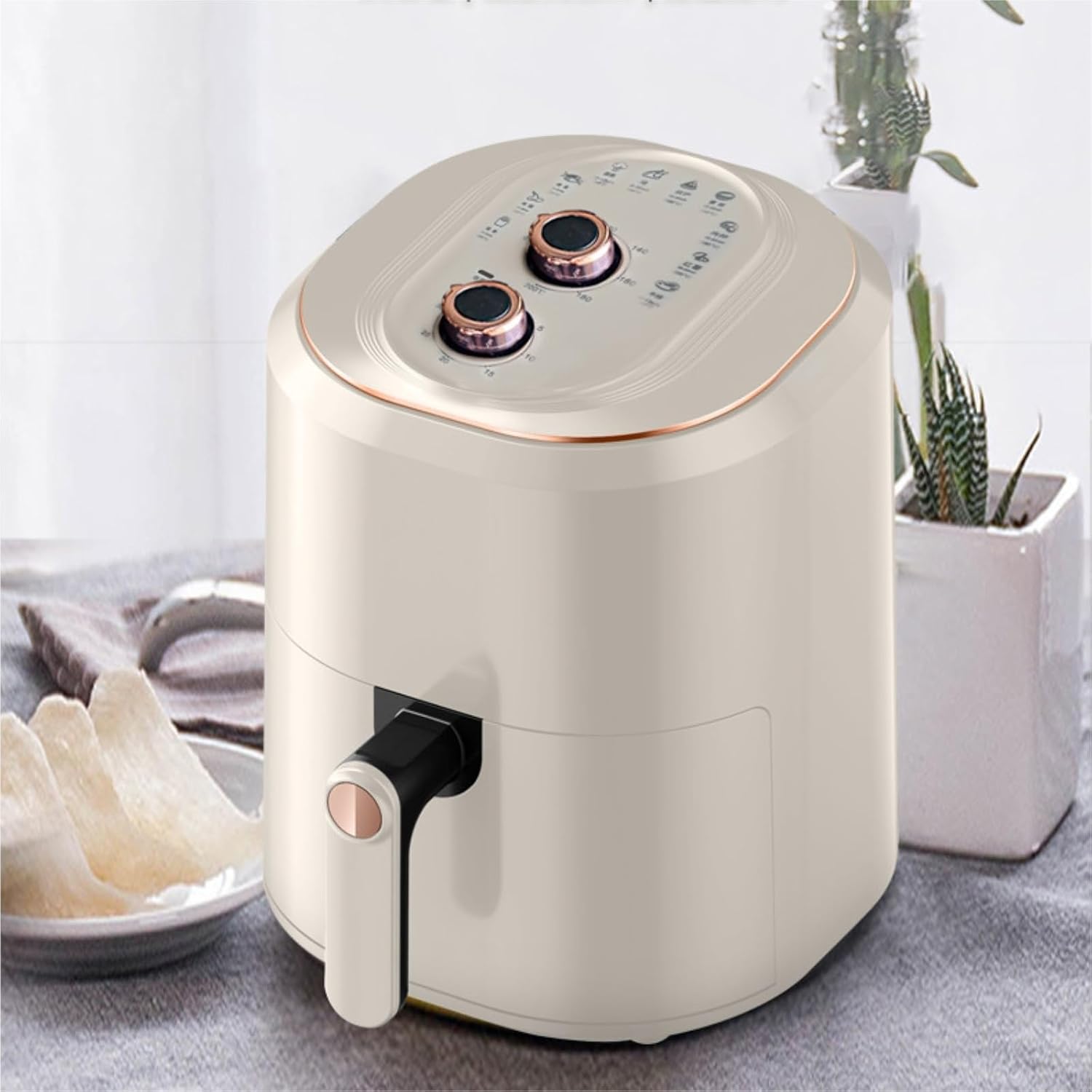 Air Fryer 7.5L Large Capacity Oven Multifunctional Electric Frying Air Fryer French Fries Machine Simple Pull-Out Oven Kitchen Appliances(A)