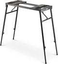 OnStage KS7150 Platform-Style Keyboard Stand (Setup for Keyboards, Synths, Organs, and Electric Pianos, 230 lb Capacity, Adjustable Height and Width, Folding, Portable, Rubber Feet, Metal, Black)