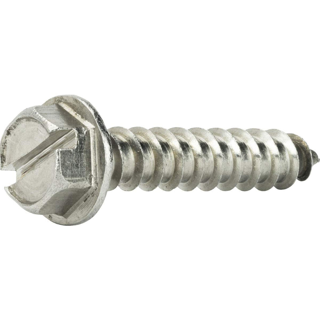 #10 x 2 Hex Head Sheet Metal Screws Self Tapping Stainless Steel Qty 250