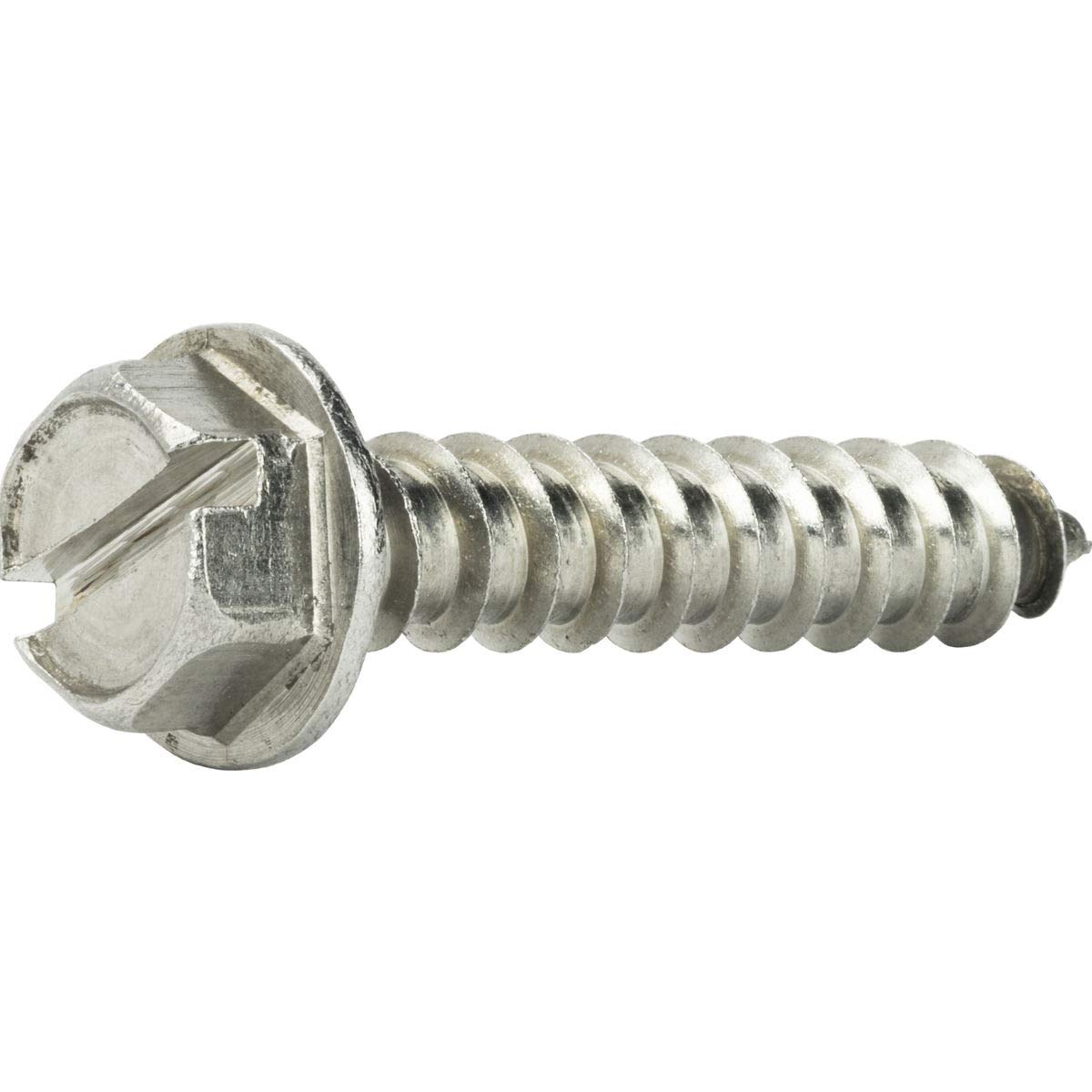 #10 x 2 Hex Head Sheet Metal Screws Self Tapping Stainless Steel Qty 250
