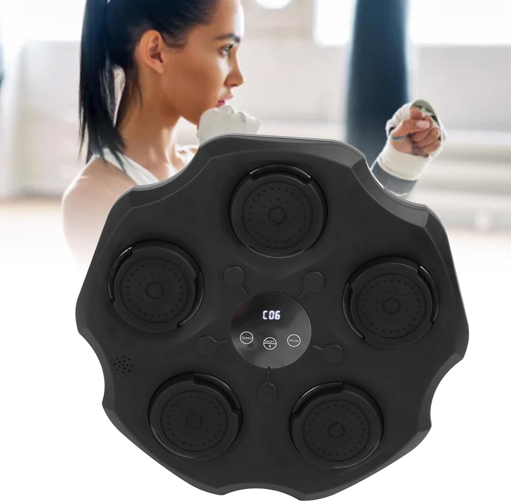 Music Boxing Training Machine, Wall Mounted Punching Target Equipment with Modes, Safe and for Home Indoor Workout