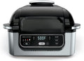 Foodii Indoor Grill & Air Fryer: Smokeless 4-in-1 Appliance for Grilling, Roasting, Baking, Air Frying- Dishwasher Safe Parts