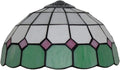 Tiffany Lamp Shade 12 Inch Wide Accessories Replacement Only Blue Green Yellow Stained Glass Lampshades Minimalistic Mediterranean Light Cover for Table Lamp Pendant Light Ceiling Fixture,Green
