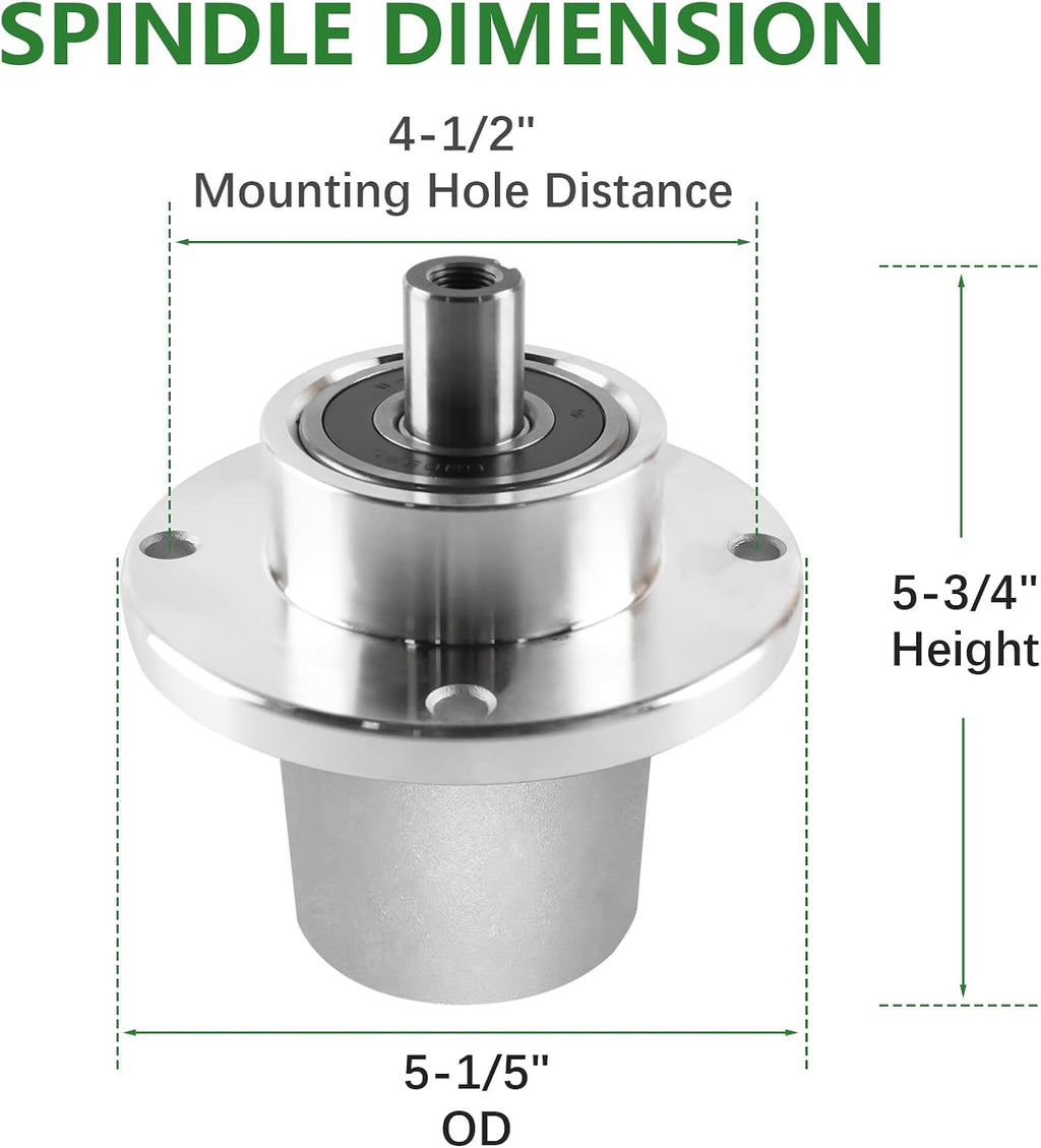 54 inch Mower Deck Rebuild Kit for Bad Boy MZ Magnum Include 3 Spindle 037-2000-00 037-2050-00, 3 Blade 038-0003-00, 3 Pulley 033-4890-00