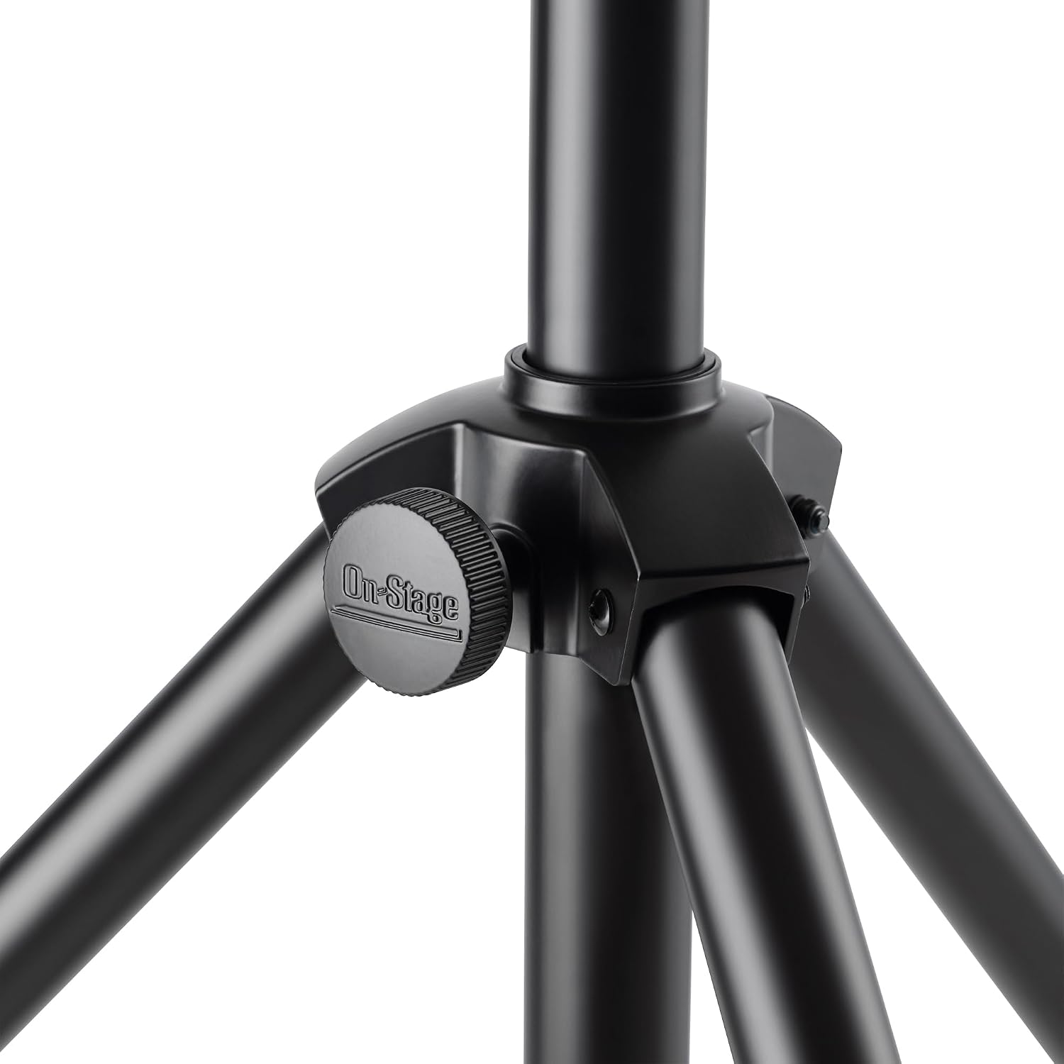 On-Stage Production-Grade LS-SS7770 10' Lighting/Speaker Stand (Folding,Portable Tripod PA Loudspeaker Pole, Adjustable Height, Overhead Tower,Nonslip Rubber Feet,Steel and Aluminum,Black)
