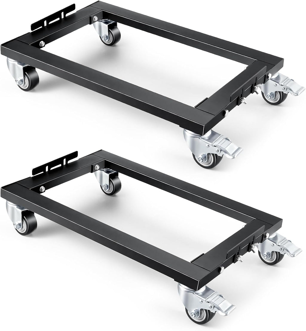 KEDSUM Industrial Mover Dolly 2200LBS × 2Pack, Sturdy Steel Frame Heavy Duty Appliance Dolly, 31 in. x 17 in for Building Material Handling & Moving Heavy Furniture with Ease