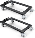 KEDSUM Industrial Mover Dolly 2200LBS × 2Pack, Sturdy Steel Frame Heavy Duty Appliance Dolly, 31 in. x 17 in for Building Material Handling & Moving Heavy Furniture with Ease