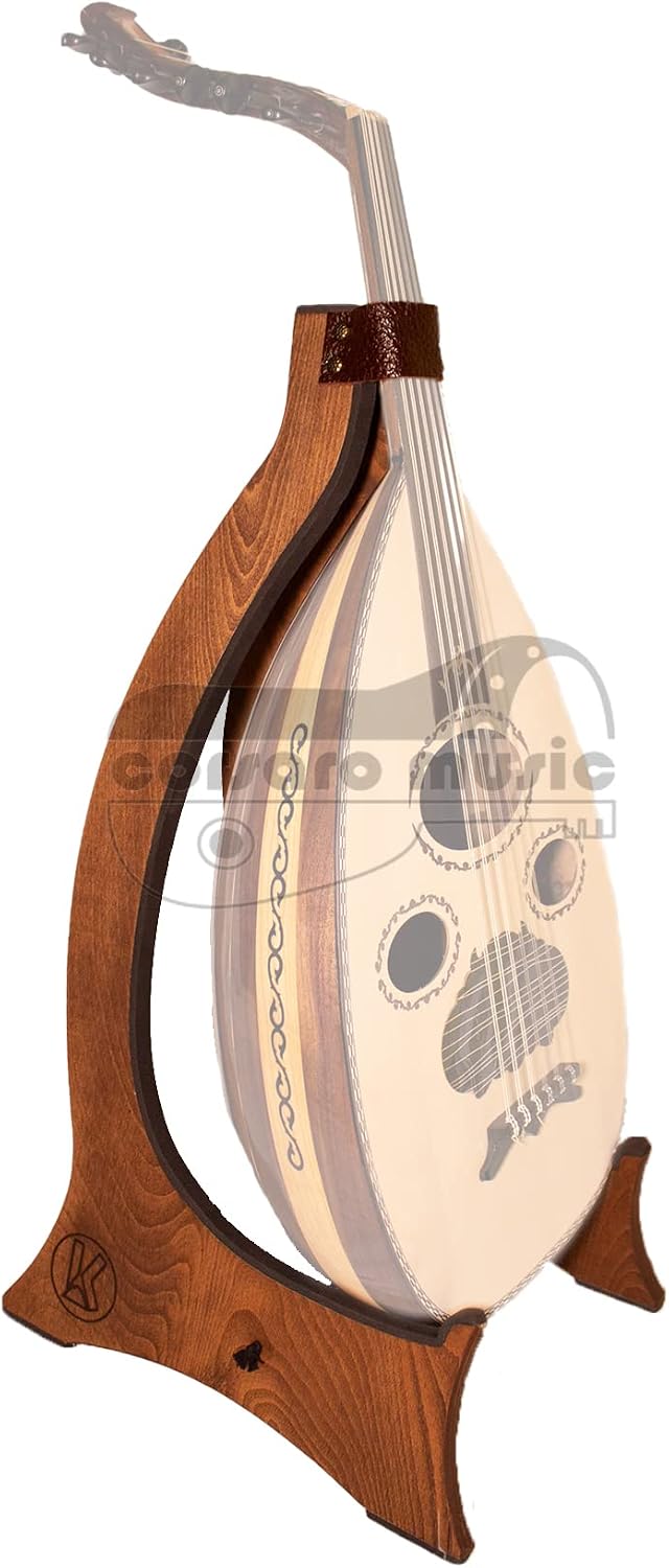 Walnut Stand for Ouds Elegant Portable & Foldable (Fits all Turkish and Arabic Ouds)