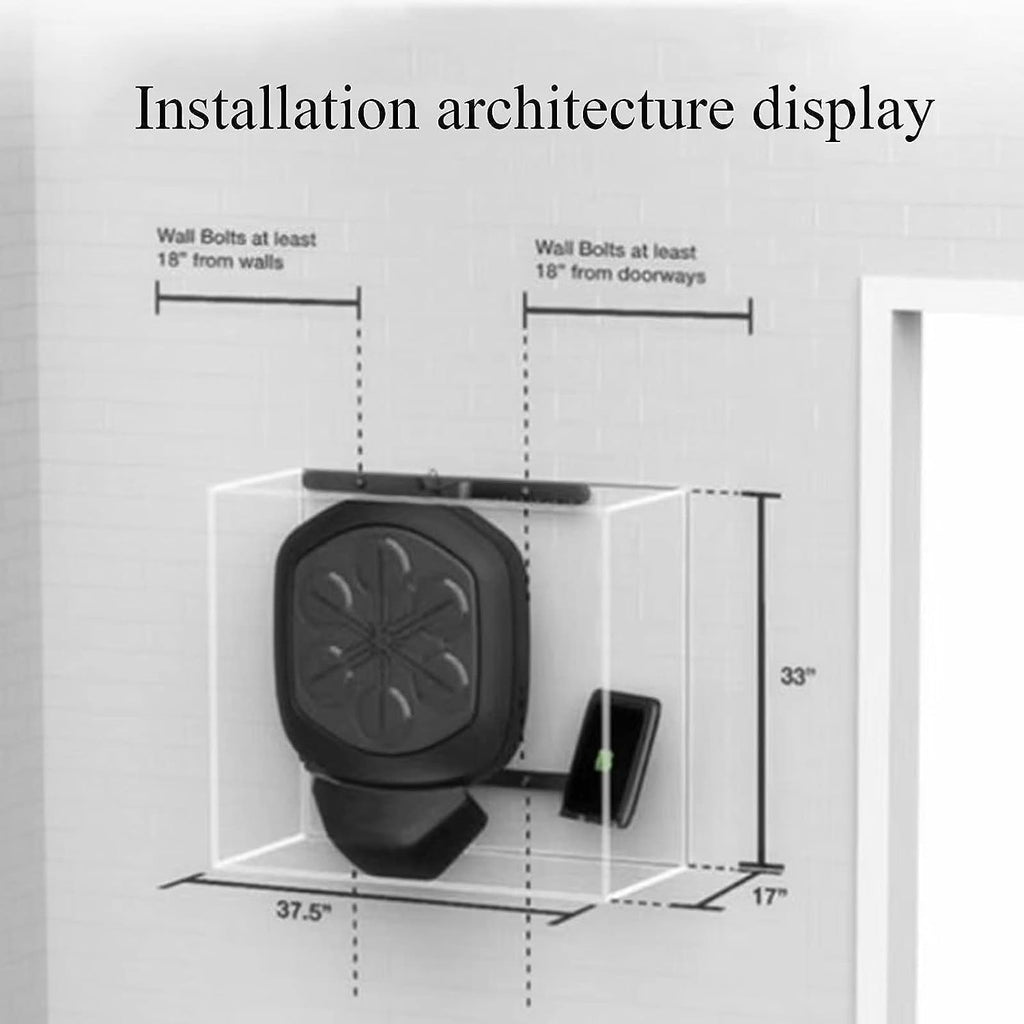 Music Boxing Machine, Boxing Equipment Strength Tester Follow The Music and Lights, Exercise Hand-Eye Coordination and Reflexes Wall Mounted Boxing Training for Kids and Adults
