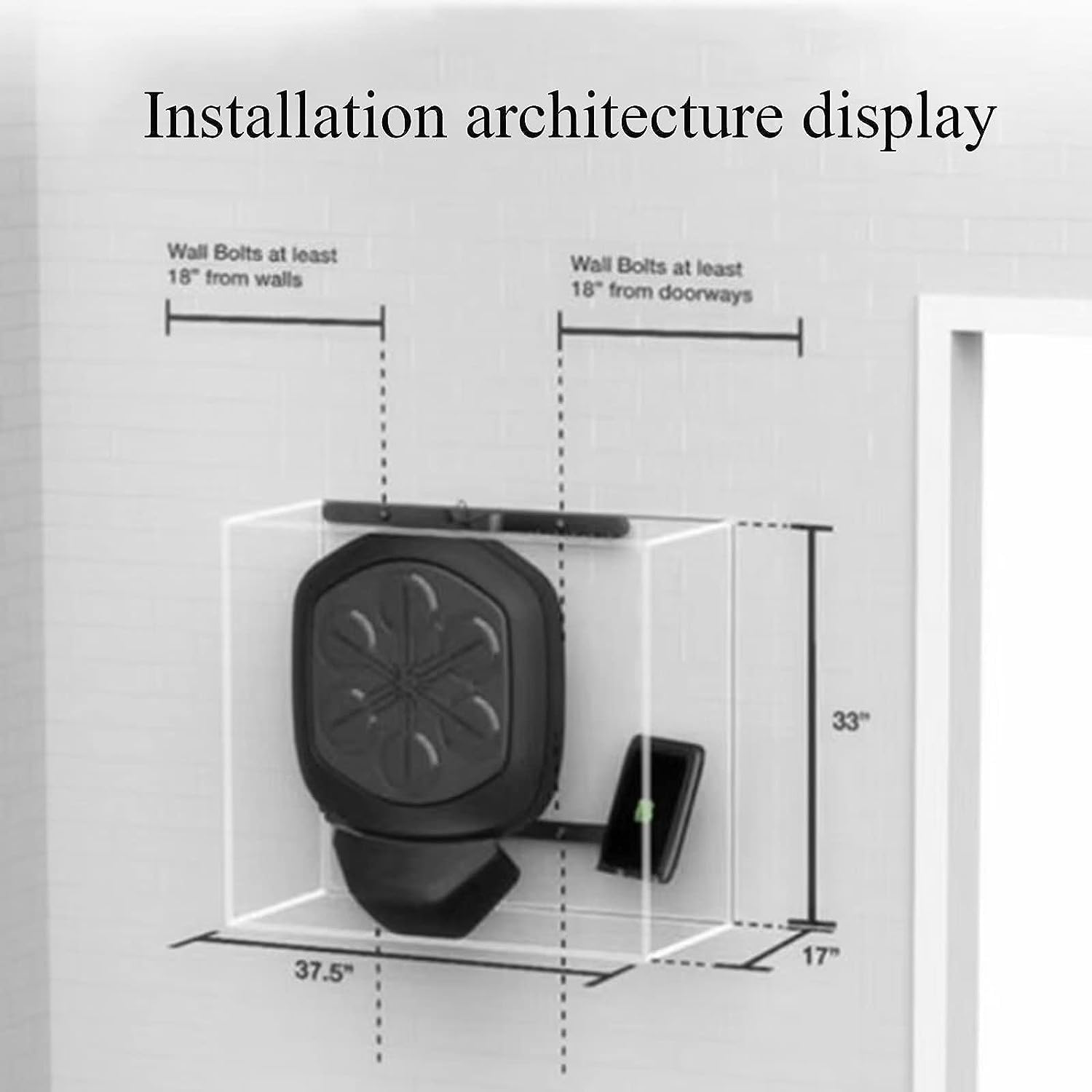 Music Boxing Machine, Boxing Equipment Strength Tester Follow The Music and Lights, Exercise Hand-Eye Coordination and Reflexes Wall Mounted Boxing Training for Kids and Adults