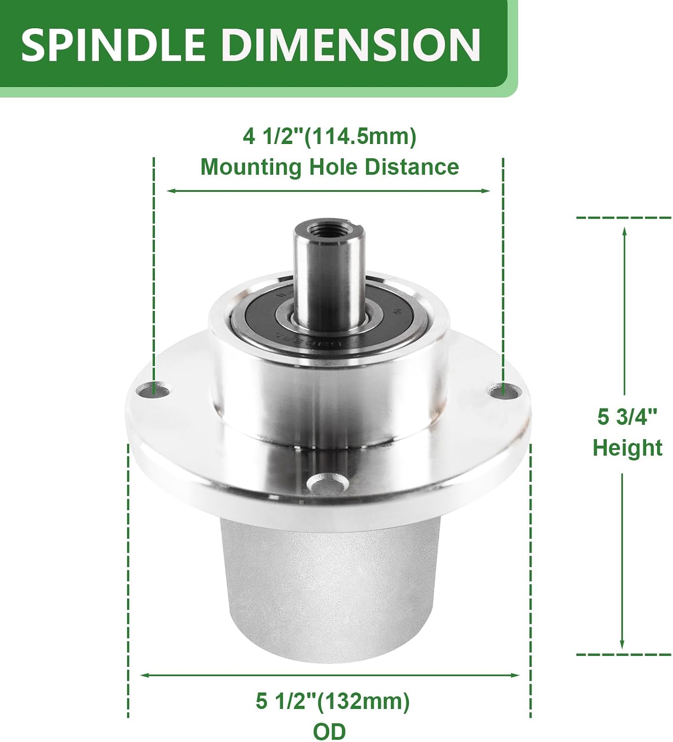 037-2000-00 Bad Boy Spindle Assembly 037-2050-00 with 033-4820-00 Pulley Fit for Bad Bo y MZ, MZ Magnum 42 48 inch Deck Mower (3 Pack)