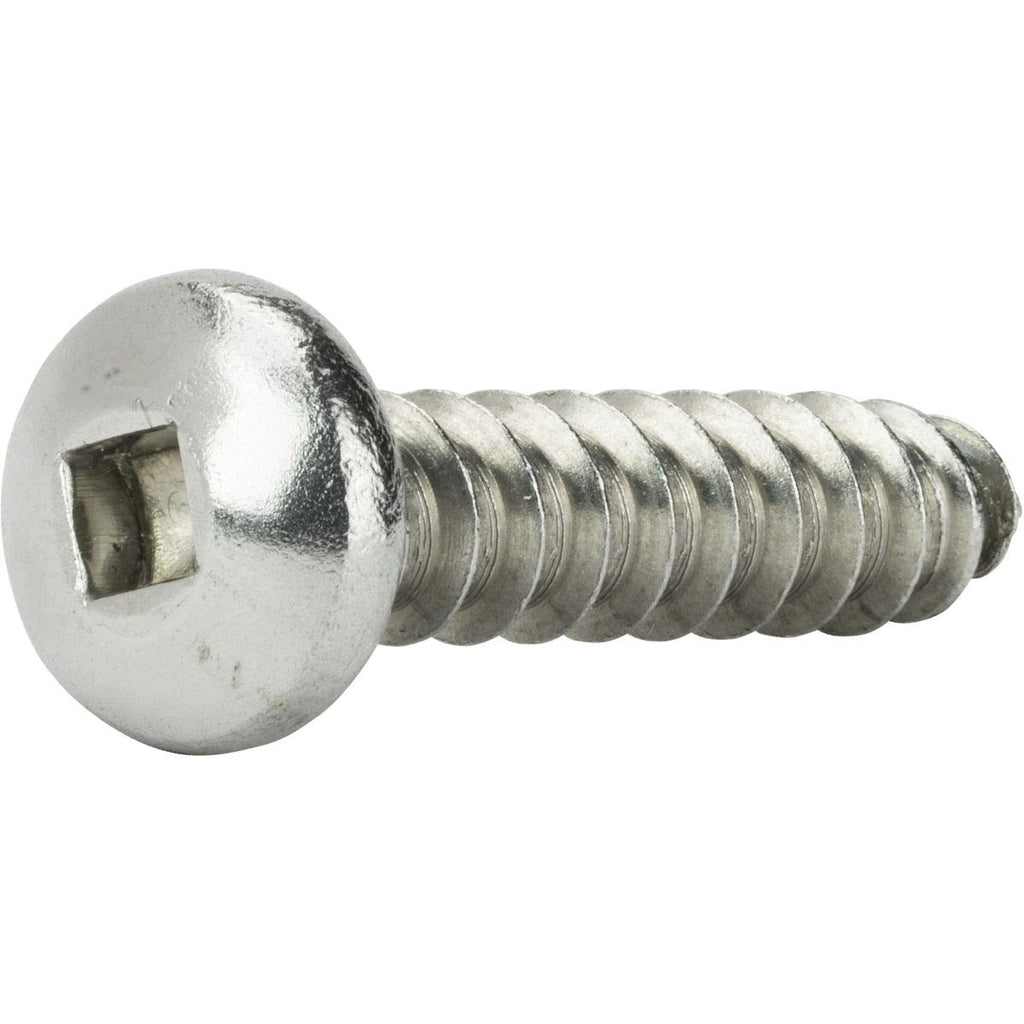 #10 x 2 Square Drive Screws Self Tapping Pan Head Sheet Metal Stainless Qty 250