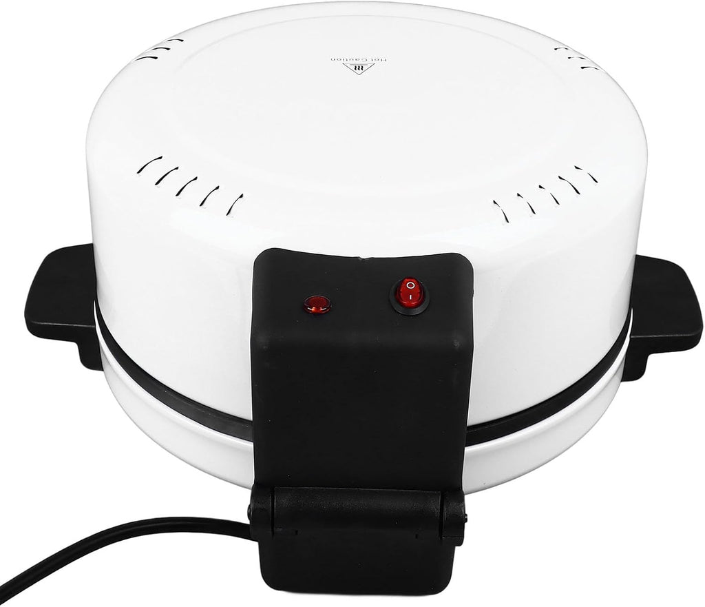 12 Inch Electric Pizza Oven, Portable Pita Bread Maker Machine 12 Inch Countertop Pizza Maker Bottom Anti Slip for Home Kitchen (US Plug 110V)