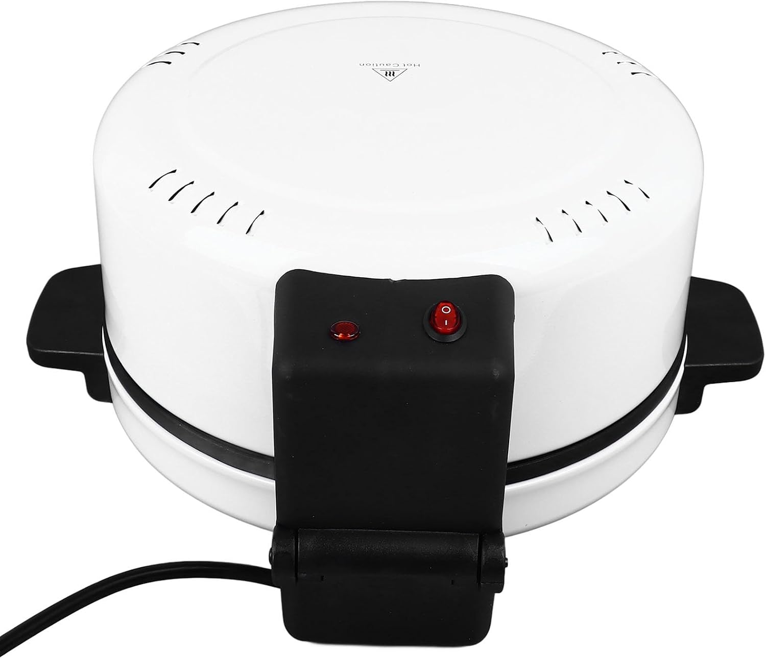 12 Inch Electric Pizza Oven, Portable Pita Bread Maker Machine 12 Inch Countertop Pizza Maker Bottom Anti Slip for Home Kitchen (US Plug 110V)