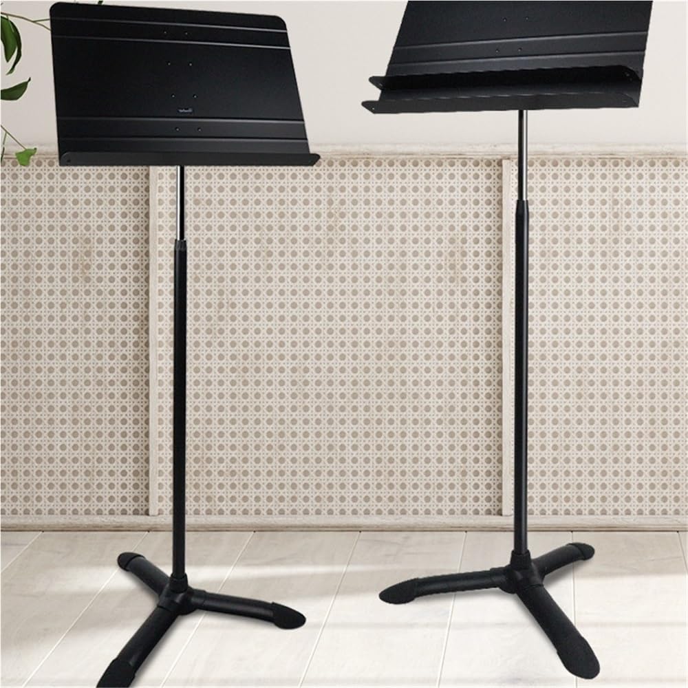 Large Music Stand, Lifting Thickened Manhasset Music Stand, Adjustable Music Stand for Sheet Music, Stand Performance Dedicated for Choir, Band(B)