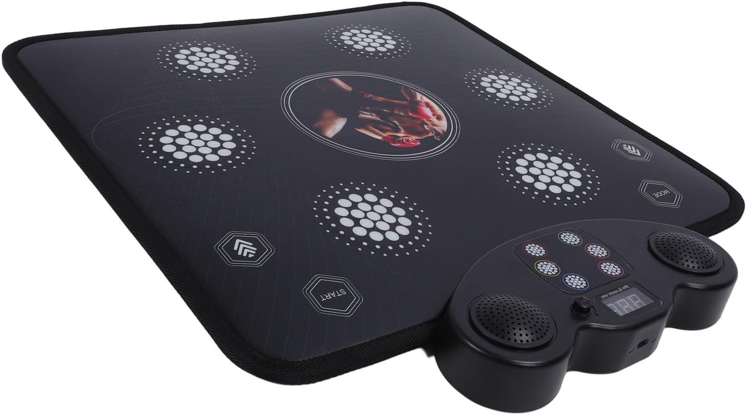 2 in 1 Music Boxing Machine and Dance Pad Soft PVC Relieve Stress Wall Mounted Punching Machine Dance Pad for Adults Kids