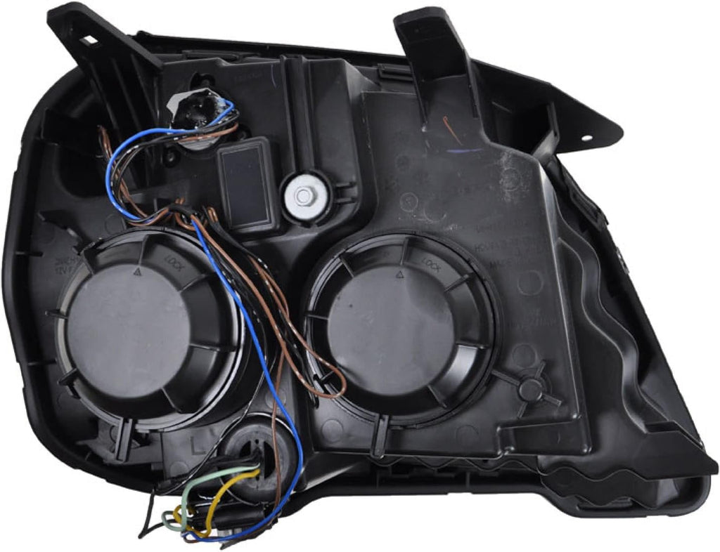 TRQ Driver and Passenger Side Headlight Assembly Set Compatible with 2010–2015 GMC Terrain