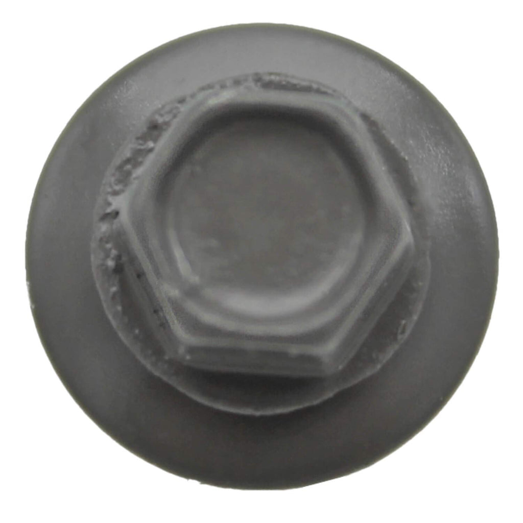 #14 Metal Roofing Screws: (1000) Screws x 1' Charcoal Hex Head Sheet Metal Roof Screw. Self Starting/Tapping Metal to woodsheet Metal Screws with EPDM Washer. for Corrugated Roofing