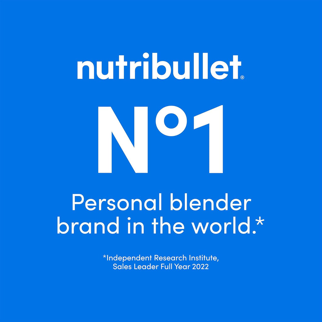 nutribullet® Ultra Personal Blender, 1200W, for Smoothies Shakes & Protein - Quietest Single-Serve Blender with Titanium Coated Blades, 3 BPA-Free Cups (32oz + 24oz), To-Go Lids, Dishwasher Safe