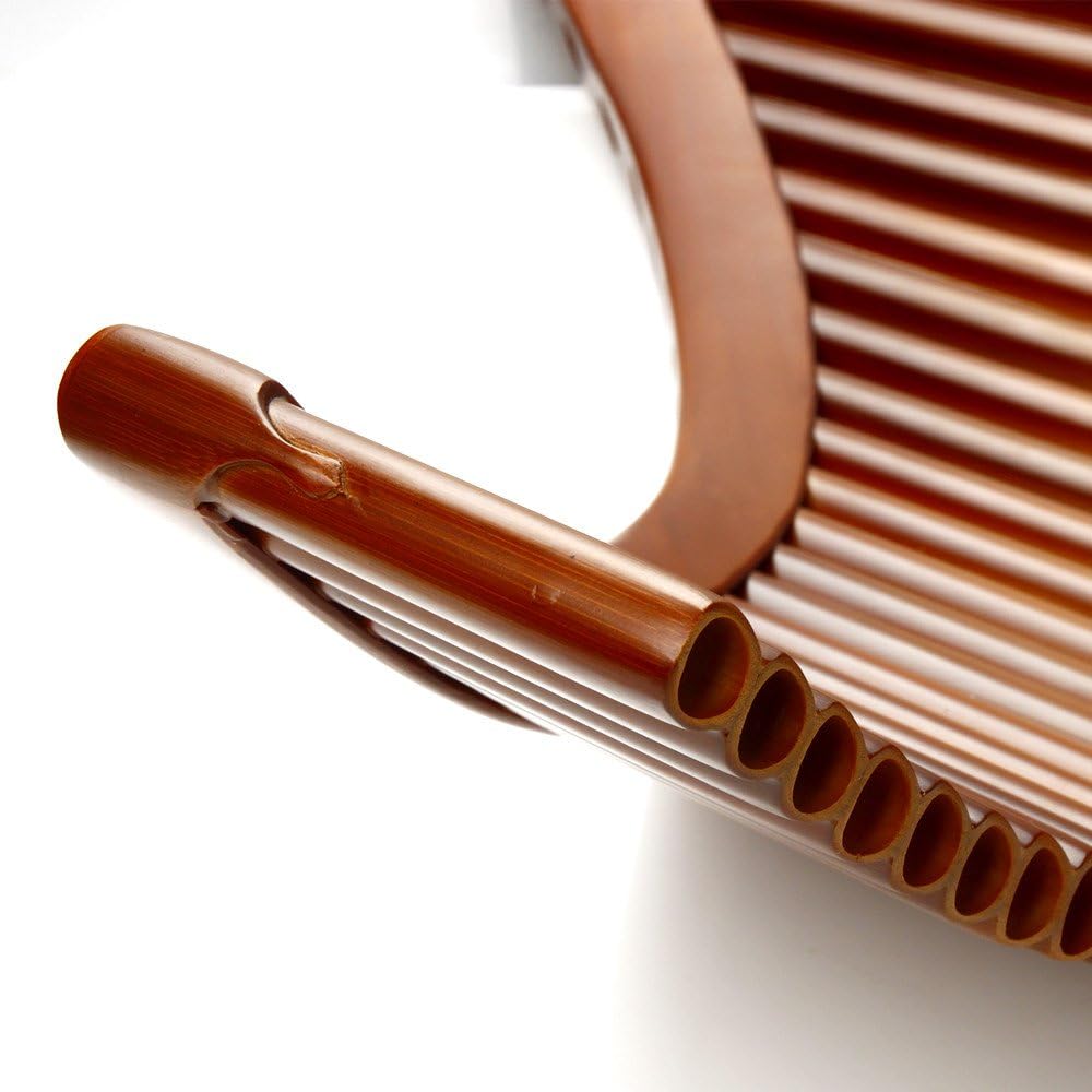 25 Pipes C Key Pan Flute Chinese Traditional Musical Instrument Pan Pipes Easy to Learn (Left Hand)