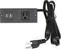 Recessed Power Strip Replacement USB Assembly, Leick Home Tables, Black - Design House, 931618