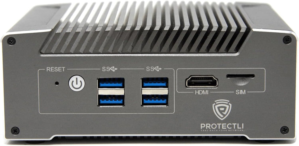 Protectli Vault V1410-4 Port, Micro Appliance/Mini PC - N5105, 4X 2.5G NICs, 8GB LPDDR RAM on-Board, 32GB eMMC on-Board, 500GB NVMe SSD