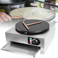 Commercial Crepe Maker Frying Pan, Electric Pancake Maker, Non-stick Electric Baking Pan Single Heating Plate, Adjustable Temperature, Suitable for Corn Tortillas ()