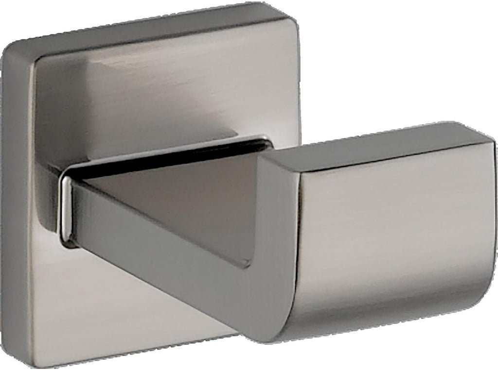 Delta 77524-SS Ara 24-in Wall Mount Towel Bar Bath Hardware & 77546-SS Ara Wall Mount Square Closed Towel Ring Bath Hardware & 77535-SS Ara Single Towel Hook Bath Hardware Accessory