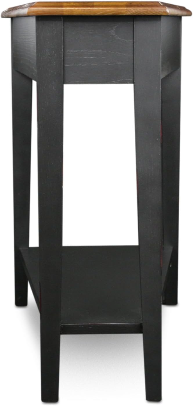 Leick Home 9035-SL Recliner Wedge Table with Shelf, Slate