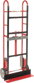 Global Industrial 2-Wheel Professional Appliance Hand Truck with Stair Climbing Wheels, 750 Lb Capacity, Industrial Hand Truck with Ratcheting Nylon Strap