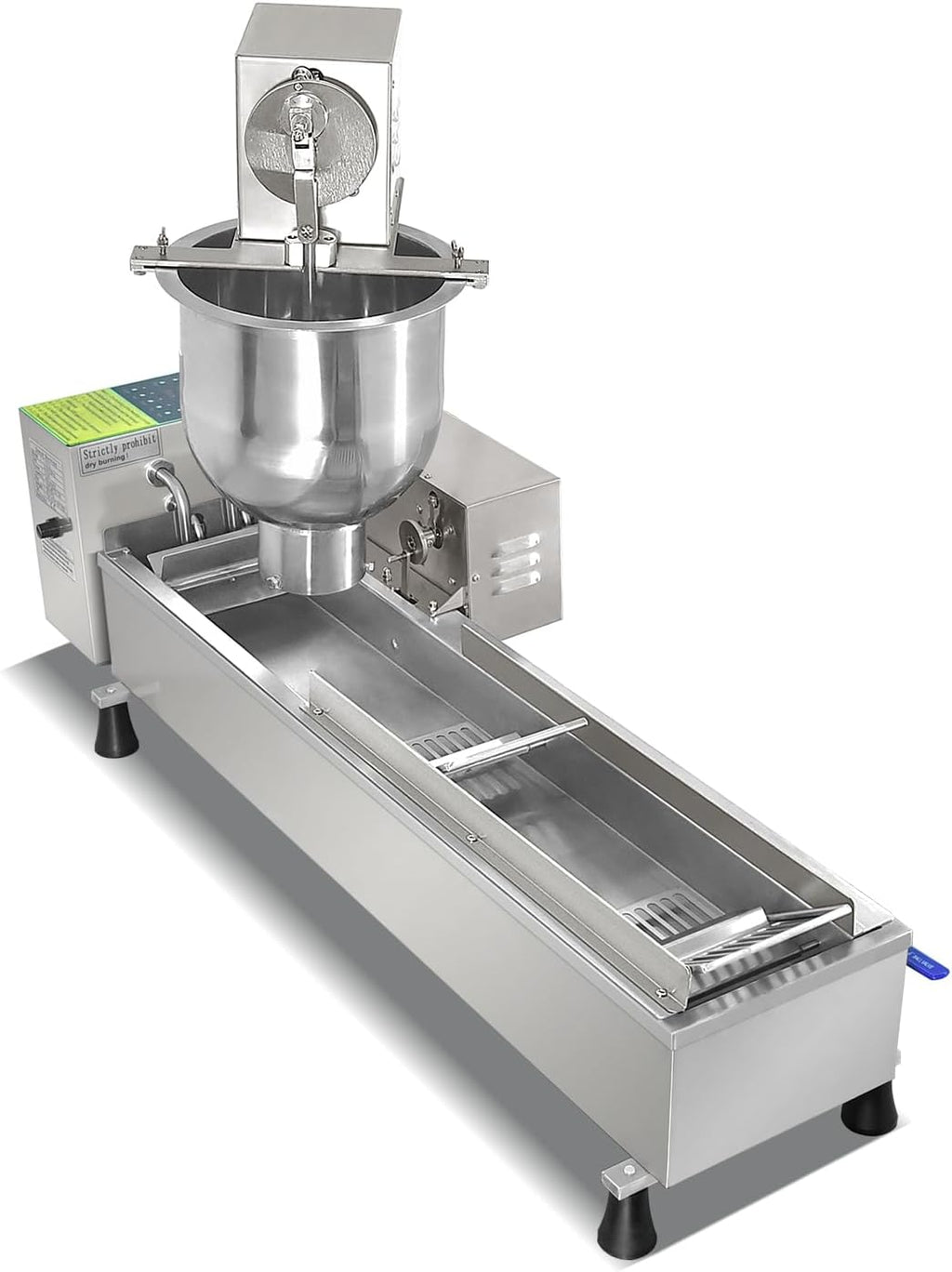 Commercial Single Rows Donut Machine/Donuts Making Machine/Doughnut Maker/Frying Donuts Maker/Mini Donut Maker,Large capacity,Combination of forming and frying