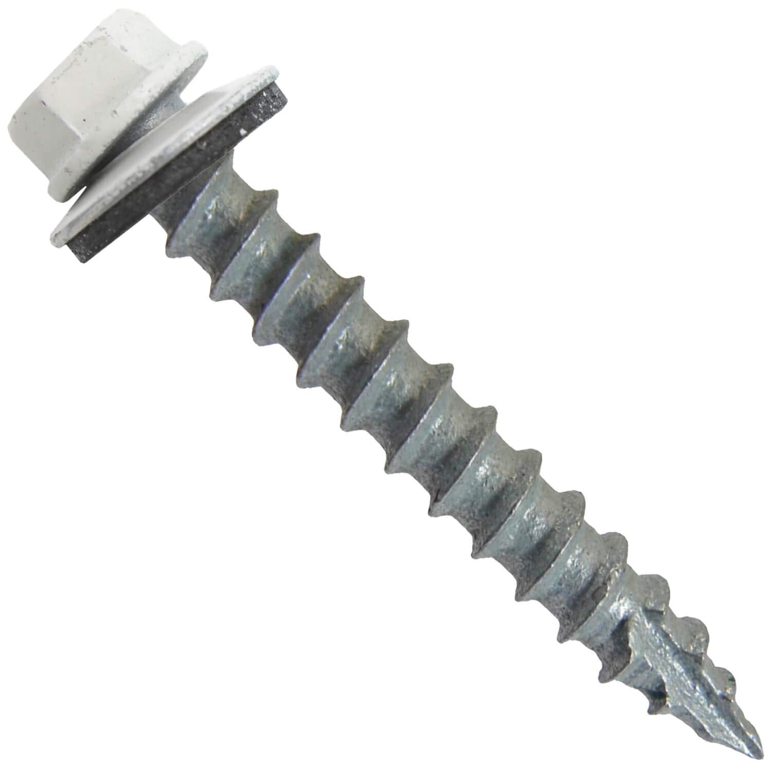 #14 Metal Roofing Screws (750) Screws x 1-1/2' Bone White Hex Washer Head Sheet Metal Roof Screw. Self Starting/self Tapping Metal to Wood - EPDM Washer - Colored Head. for Corrugated Roofing
