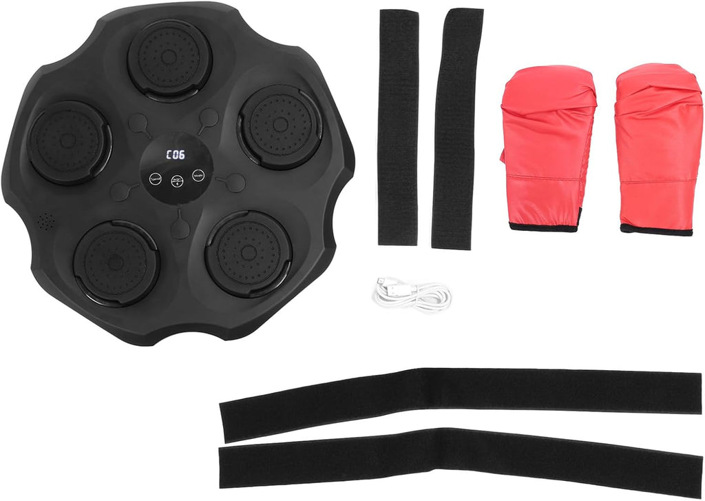 Music Boxing Training Machine, Wall Mounted Punching Target Equipment with Modes, Safe and for Home Indoor Workout
