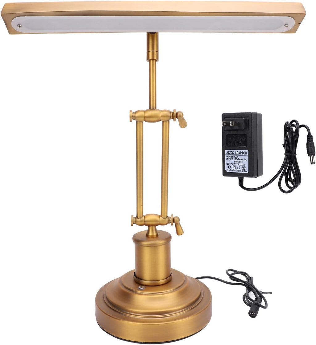 Asixxsix Piano Light for Upright Piano, 12W Classic LED Lamp Eye Care Music Stand Light with 3 Color Modes, Touch Control Adjustable Lamp for Digital and Grand (US Plug)