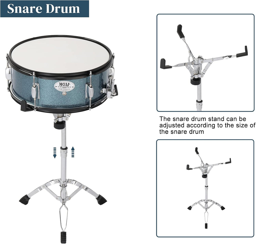 5-Piece Full Size Complete Adult Drum Set,22 Inch Drum Set,with Cymbal Stands, Hi-hat Stand, Sticks, Drum Pedal, Stool & Floor Tom for Beginner Teens Student