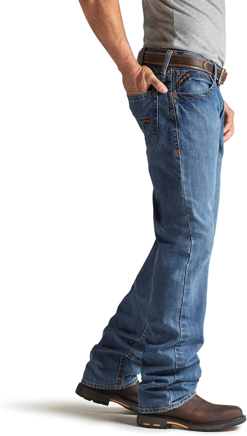 ARIAT Work FR M3 Basic Stackable Straight Leg Jeans in Flint
